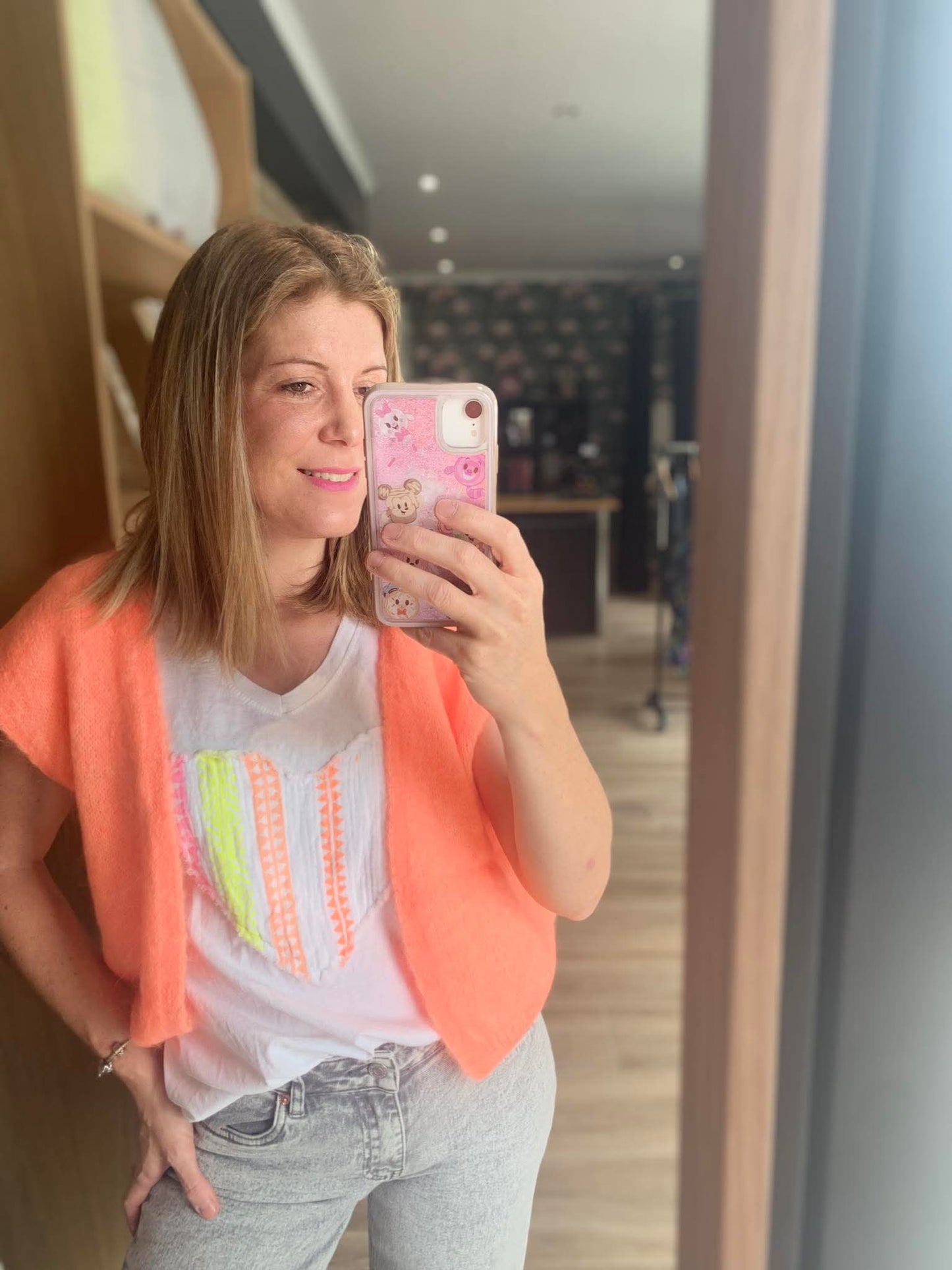 T-shirt « cœur » relief