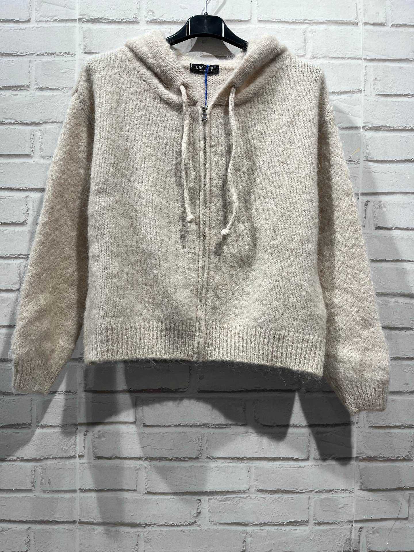 Gilet zippé beige