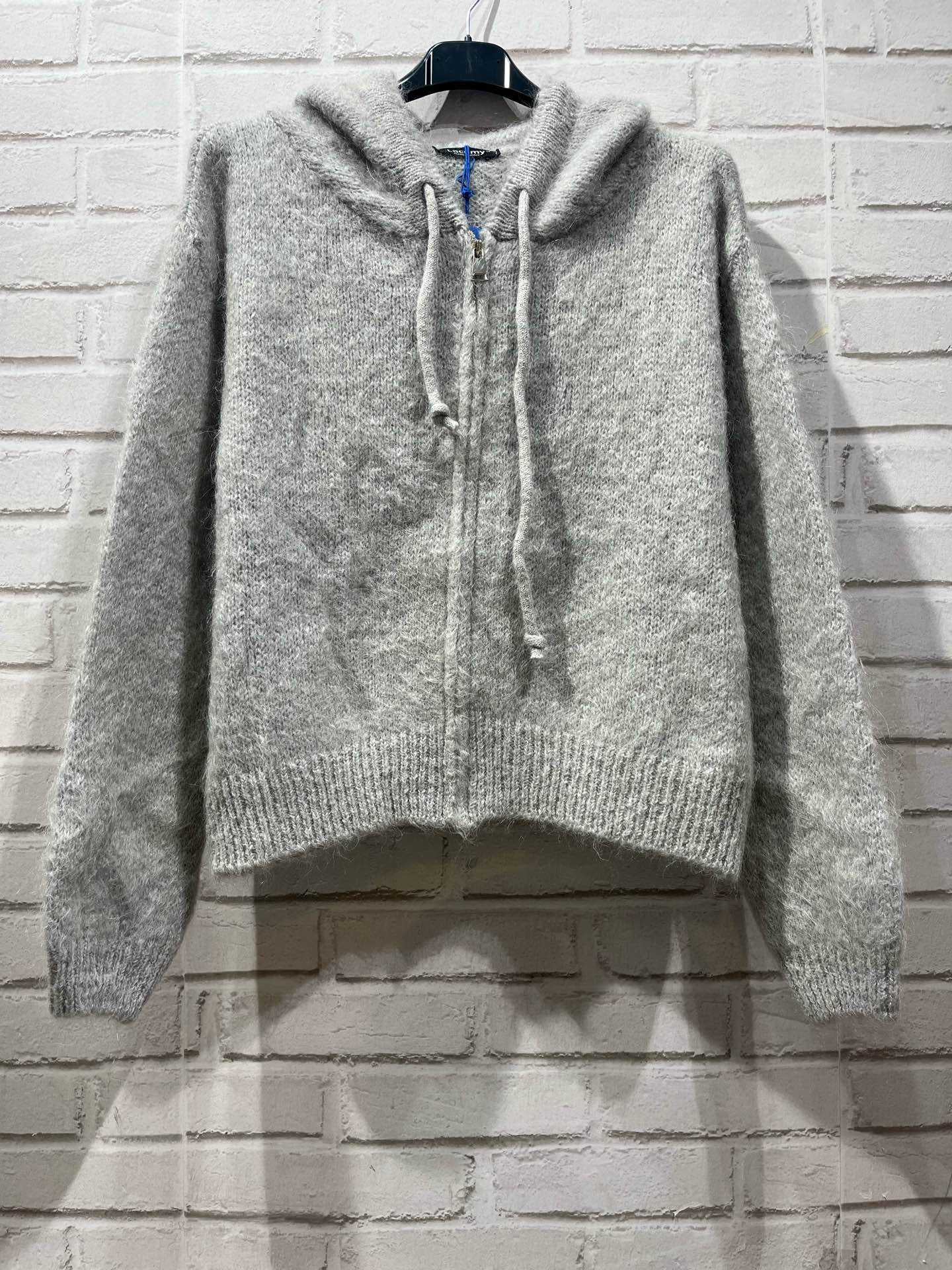 Gilet zippé gris