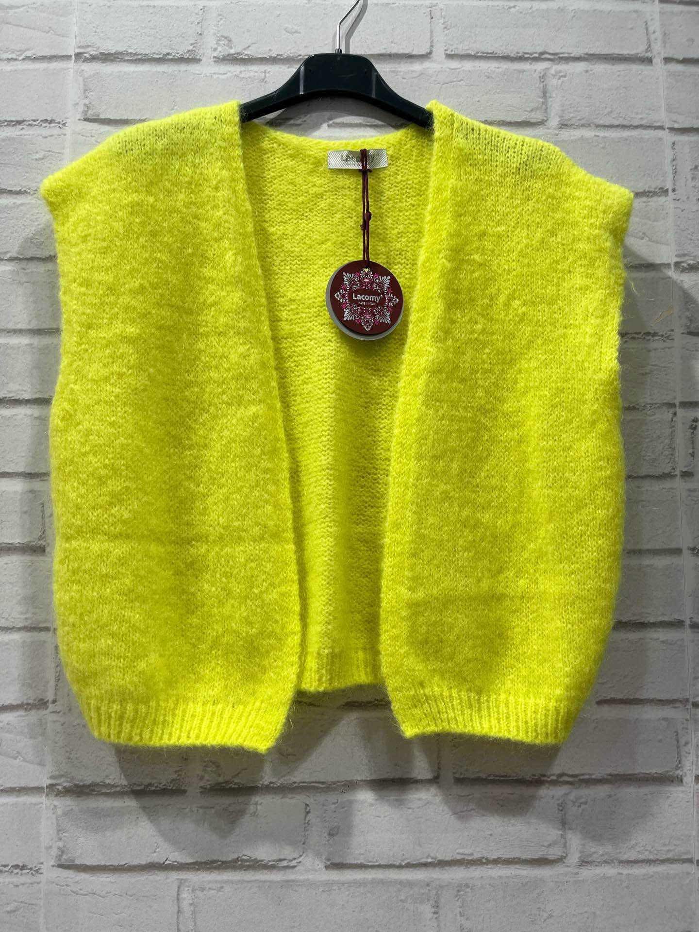 Gilet sans manches jaune fluo