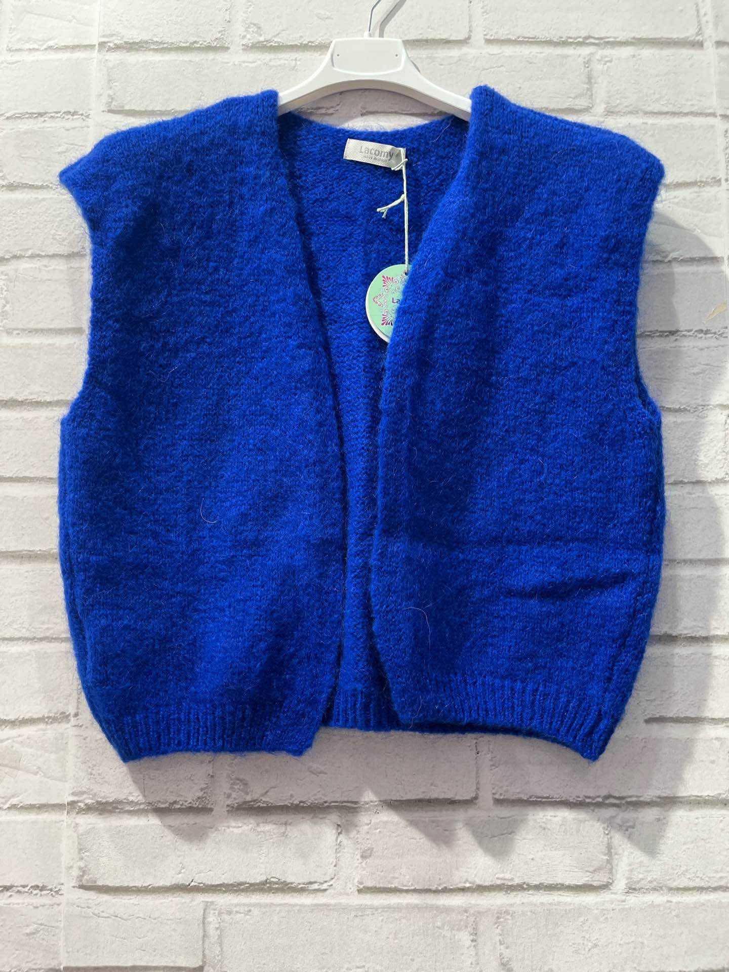 Gilet sans manches bleu royal