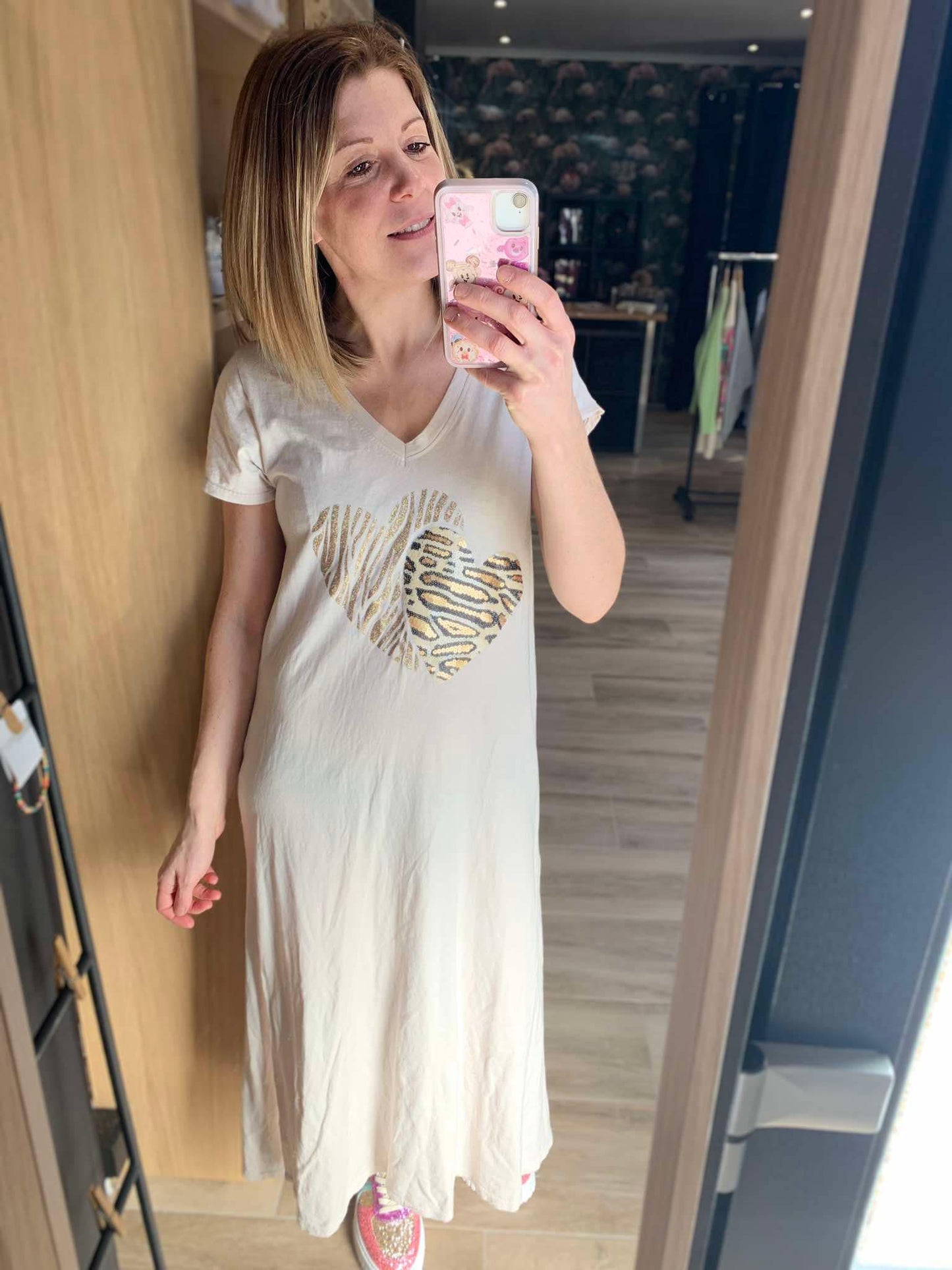 Robe beige