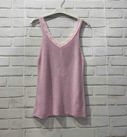 Top lurex rose