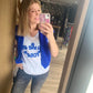 Gilet sans manches bleu royal
