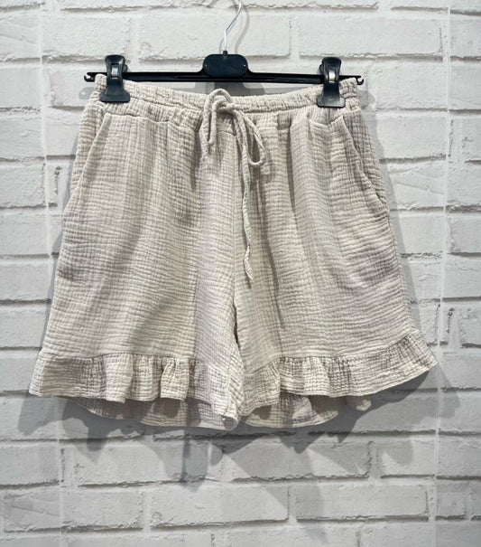 Short gaze de coton