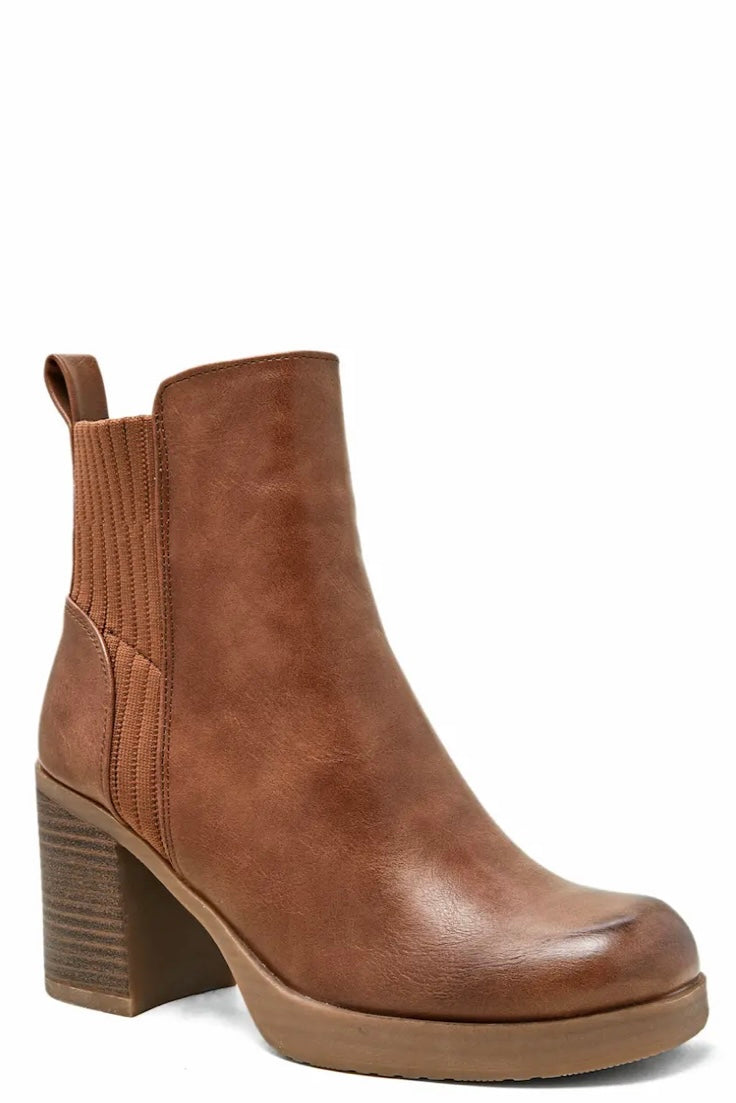 Bottines camel