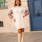 Robe pull beige